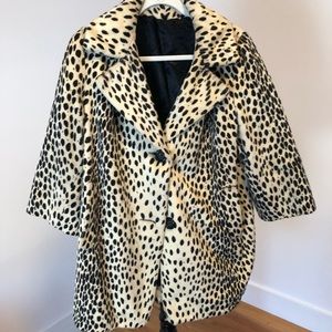 Vintage animal print coat